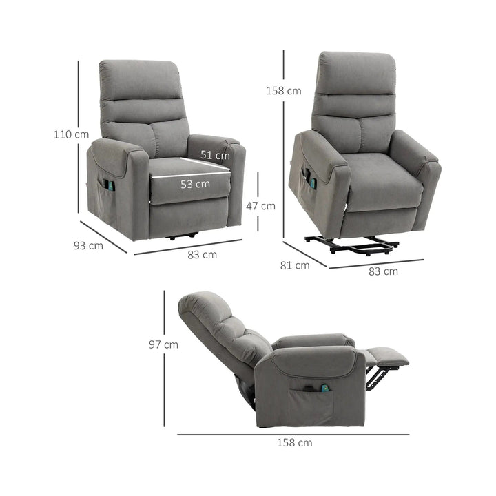 Seniorensessel elektrisch verstellbar | Lirento | mit Massage und Wärme | RehaComfort RehaComfort