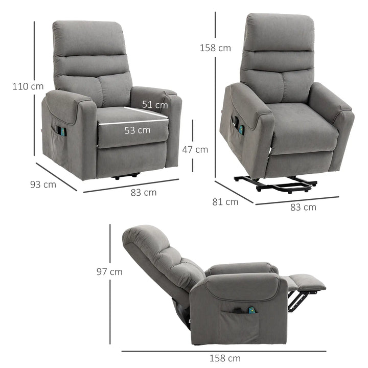 Seniorensessel elektrisch verstellbar | Lirento|  mit Massage und Wärme | RehaComfort