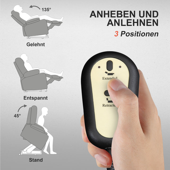 RehaComfort Aufstehsessel Salito Liegeposition