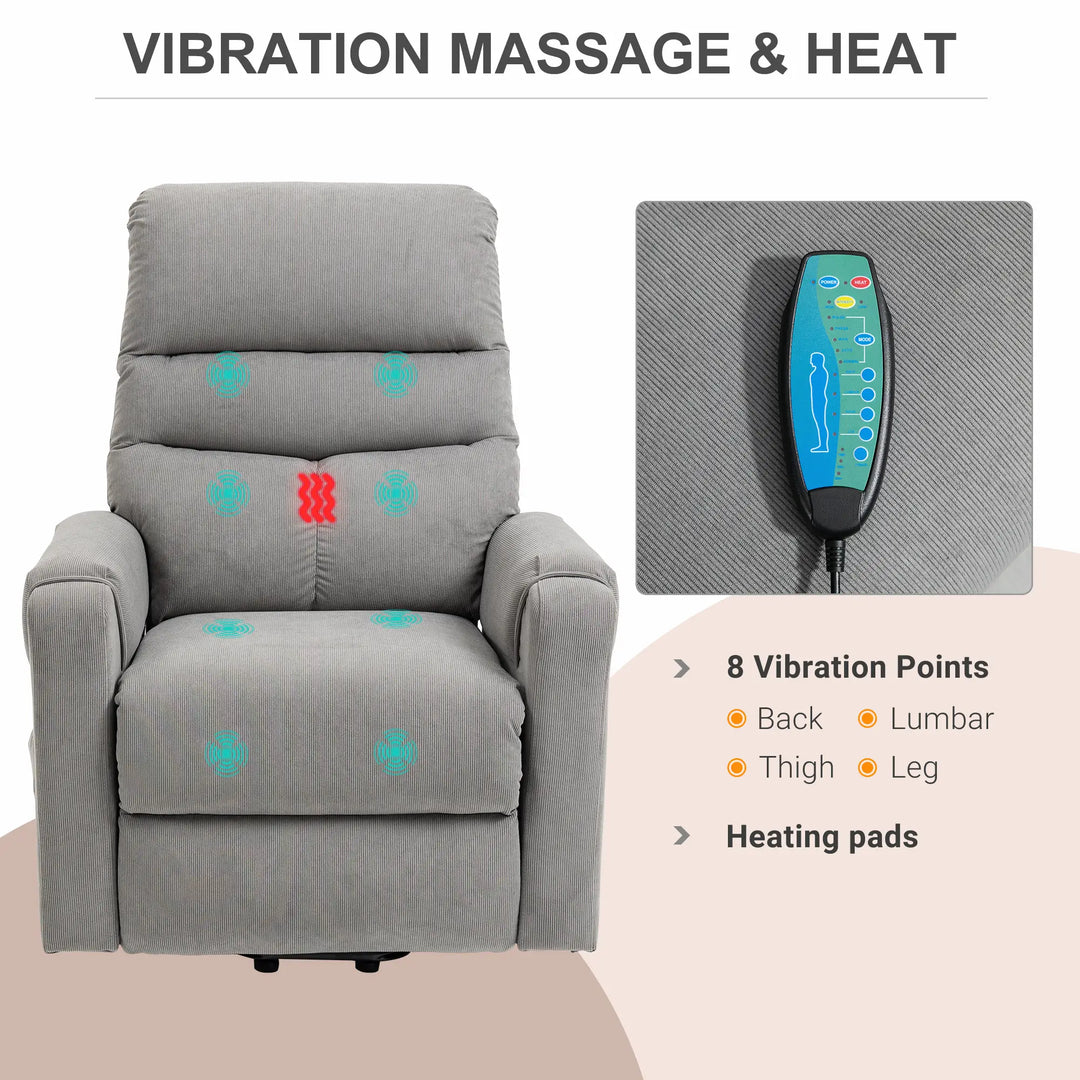 Seniorensessel elektrisch verstellbar | Lirento|  mit Massage und Wärme | RehaComfort