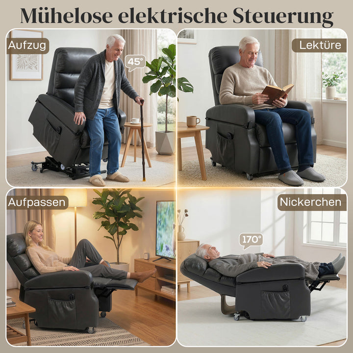 RehaComfort Aufstehsessel Agilo Liegeposition