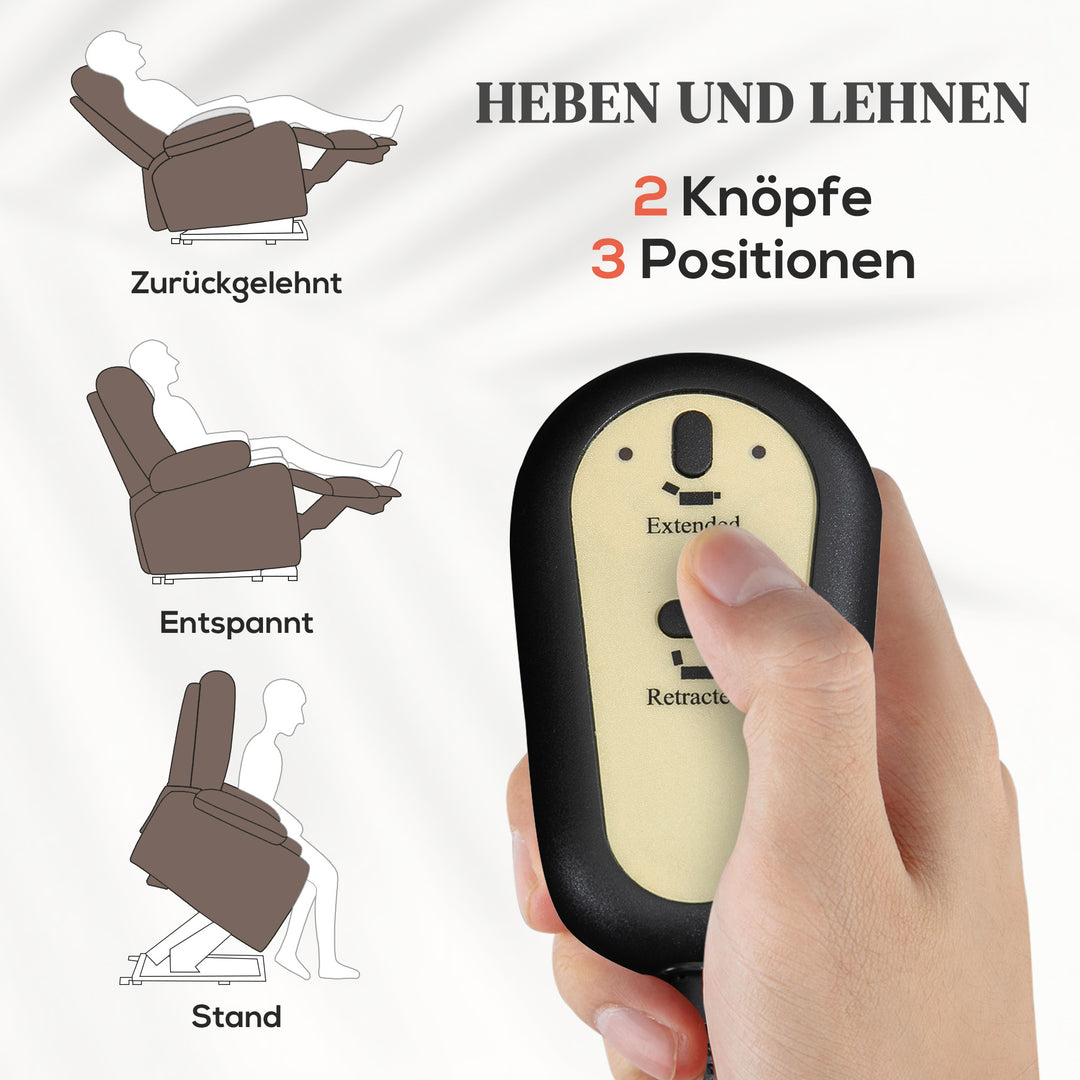 RehaComfort Aufstehsessel Cedaro mit Massage und Wärme