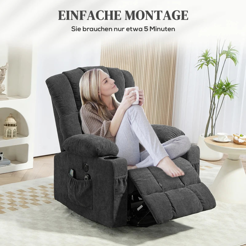 RehaComfort Aufstehsessel Montaro Komfort mit Massage und Wärme