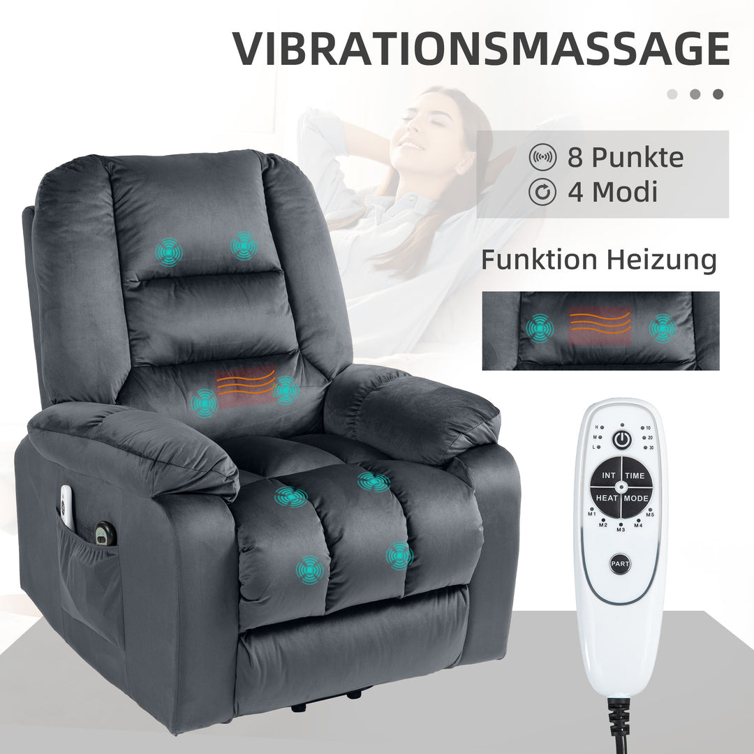 RehaComfort Aufstehsessel Tavaro Premium mit Massage und Wärme
