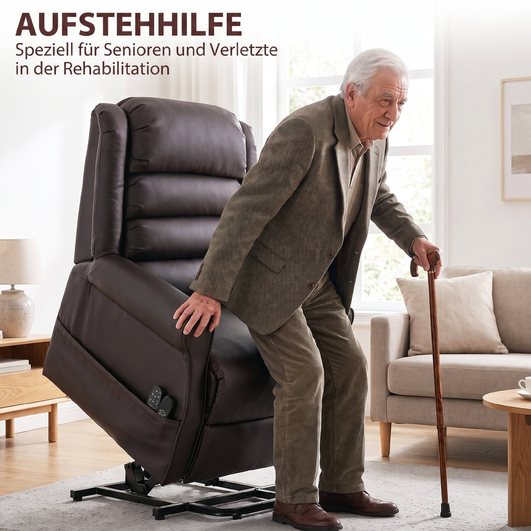 RehaComfort Aufstehsessel Corvino Liegeposition