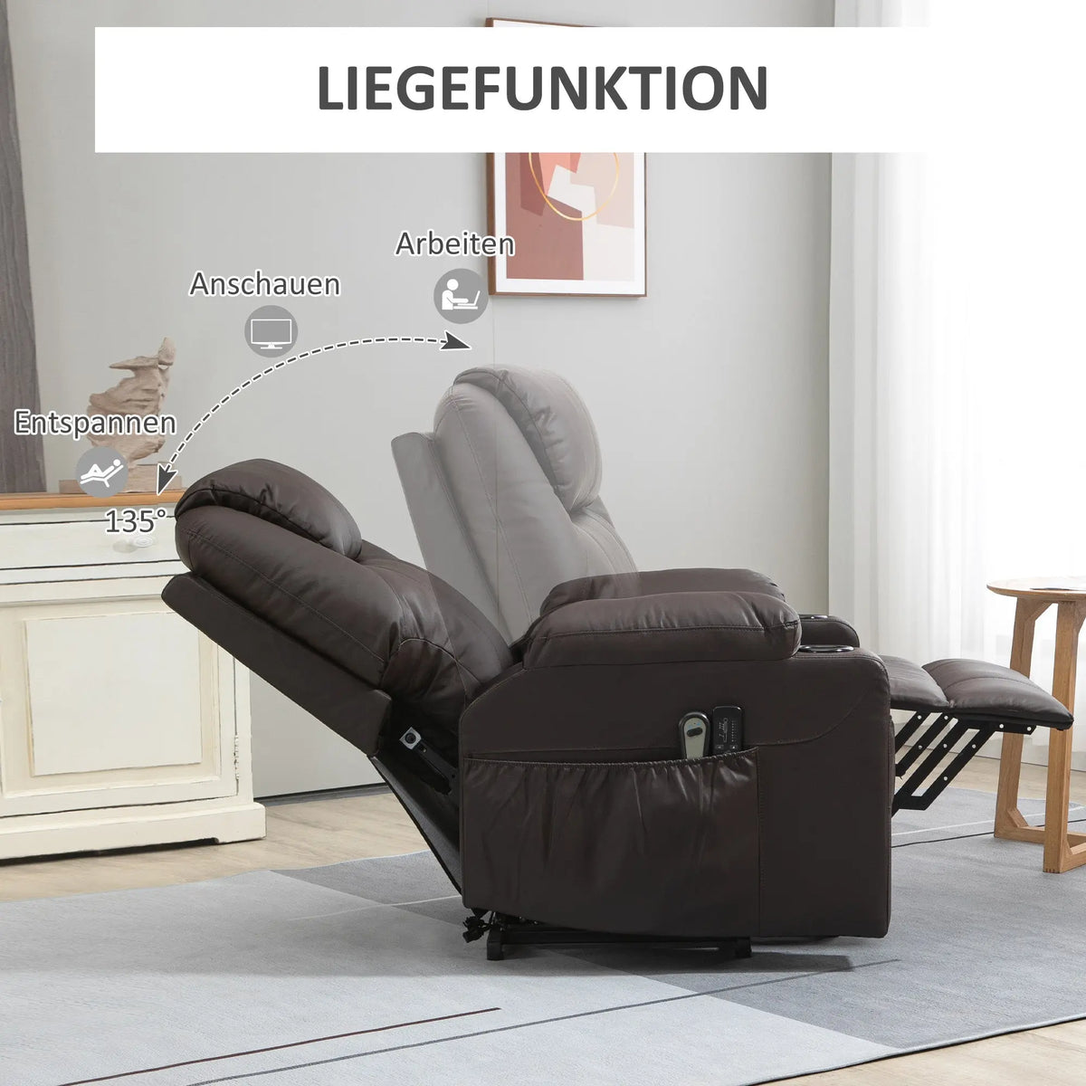 RehaComfort Aufstehsessel Grandano mit Massage