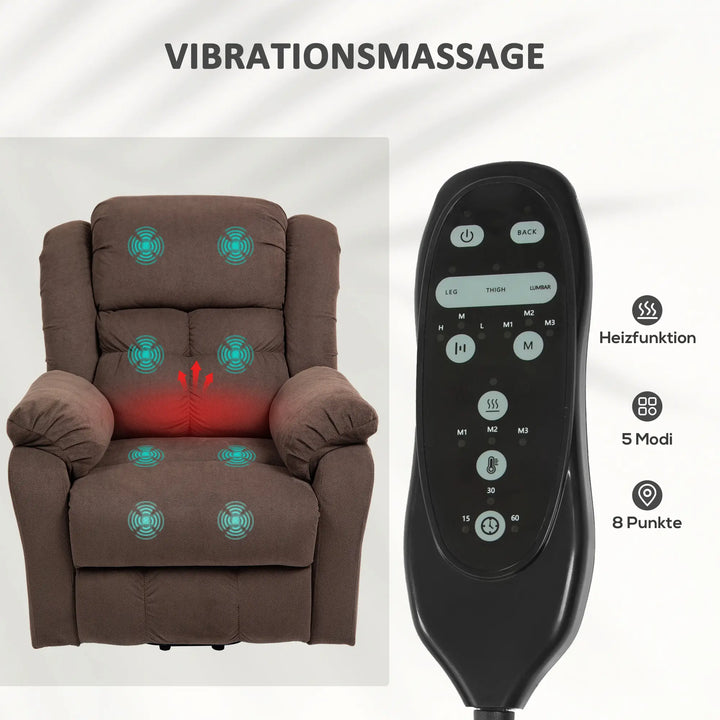 Aufstehsessel mit Massagefunktion | Velara | mit Massage und Wärme | RehaComfort