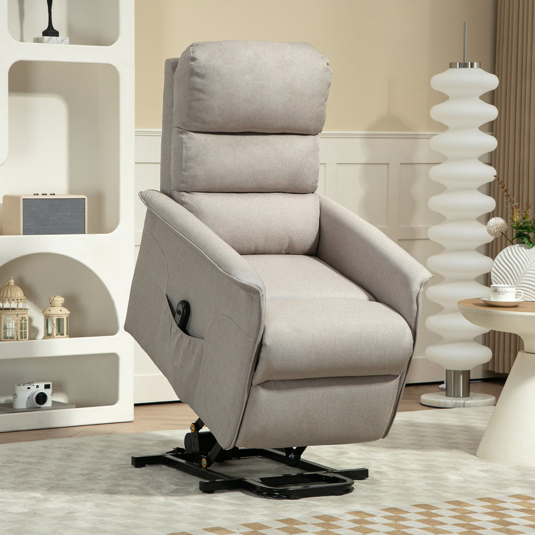 RehaComfort Aufstehsessel Ferano Beige Seitenansicht