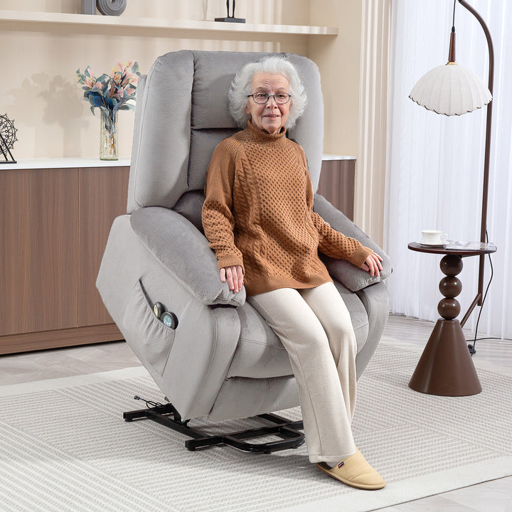 Elektrischer Massagesessel mit Aufstehhilfe | Cedaro | mit Massage und Wärme |  RehaComfort