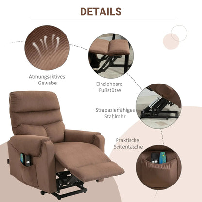 RehaComfort Aufstehsessel Bellano mit Massage und Wärme RehaComfort