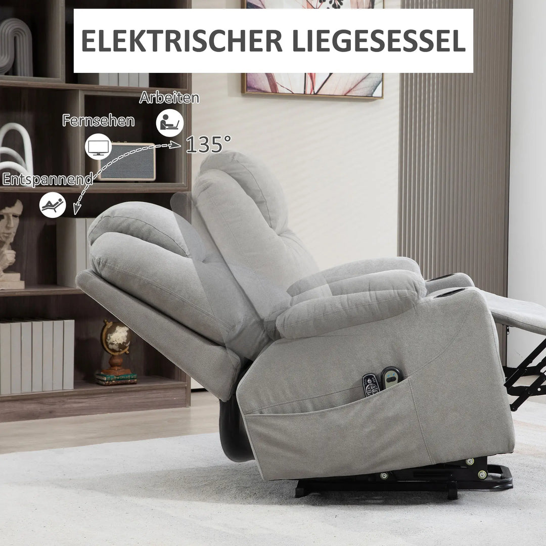 Massagesessel mit Aufstehhilfe elektrisch| mit Massage und Wärme | Sorano | RehaComfort
