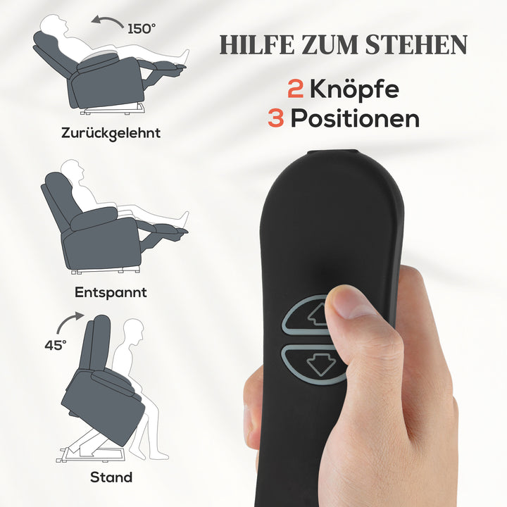 RehaComfort Aufstehsessel Tessino Liegeposition