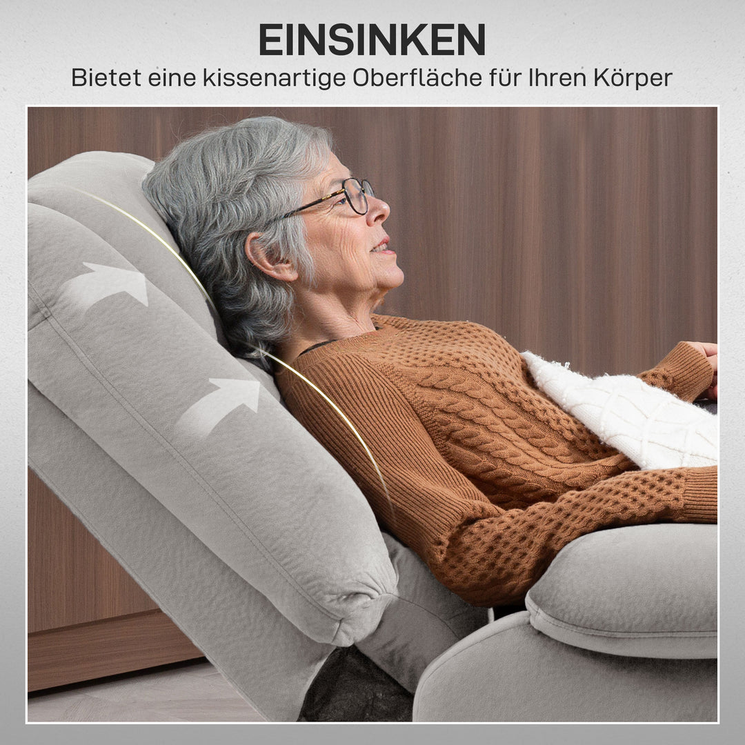 Elektrischer Massagesessel mit Aufstehhilfe | Cedaro | mit Massage und Wärme |  RehaComfort