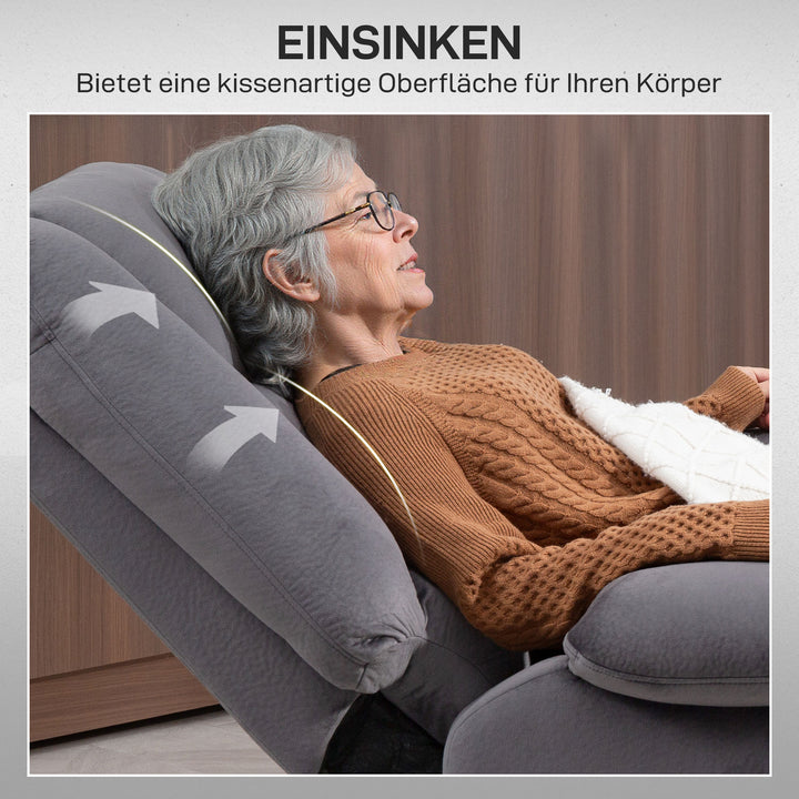 Elektrischer Massagesessel mit Aufstehhilfe | Cedaro | mit Massage und Wärme |  RehaComfort