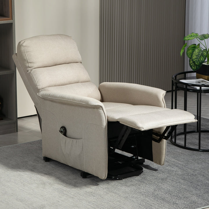 RehaComfort Aufstehsessel Ferano Beige Wohnansicht