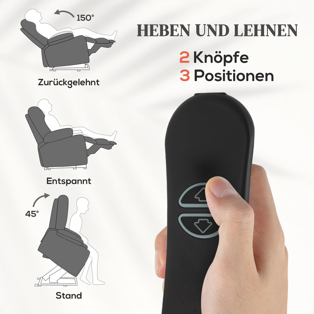 Calmaro Aufstehsessel Liegeposition
