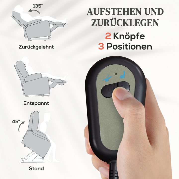 Nuvola Aufstehsessel Liegeposition