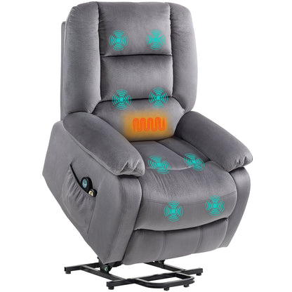 Elektrischer Massagesessel mit Aufstehhilfe | Cedaro | mit Massage und Wärme |  RehaComfort