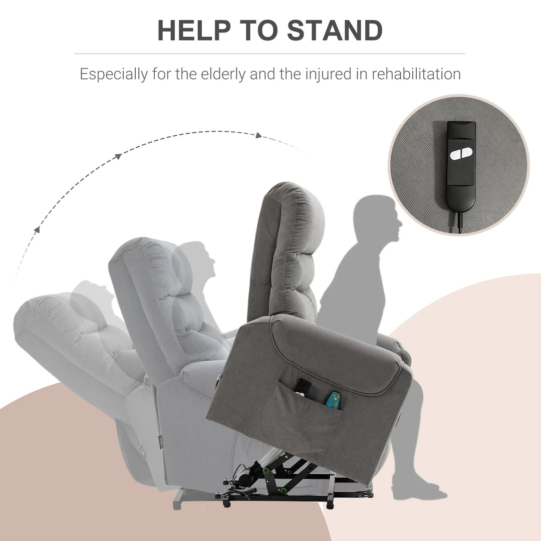 Seniorensessel elektrisch verstellbar | Lirento|  mit Massage und Wärme | RehaComfort