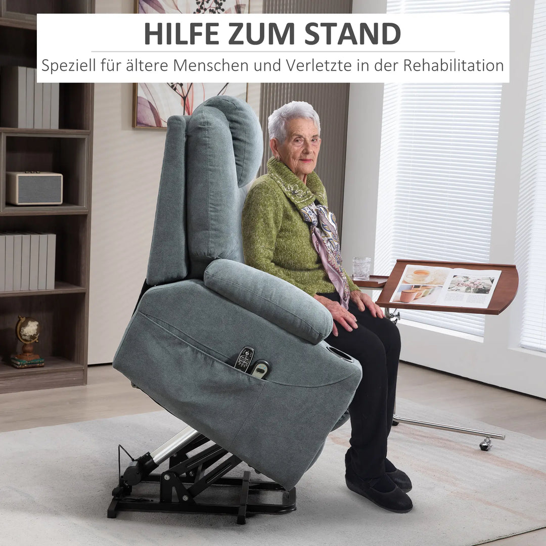 Massagesessel mit Aufstehhilfe elektrisch| mit Massage und Wärme | Sorano | RehaComfort