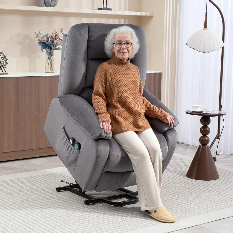 Elektrischer Massagesessel mit Aufstehhilfe | Cedaro | mit Massage und Wärme |  RehaComfort