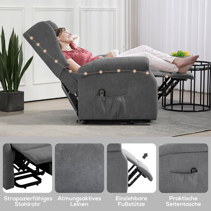 Aufstehsessel mit Liegefunktion | Lumaro | RehaComfort