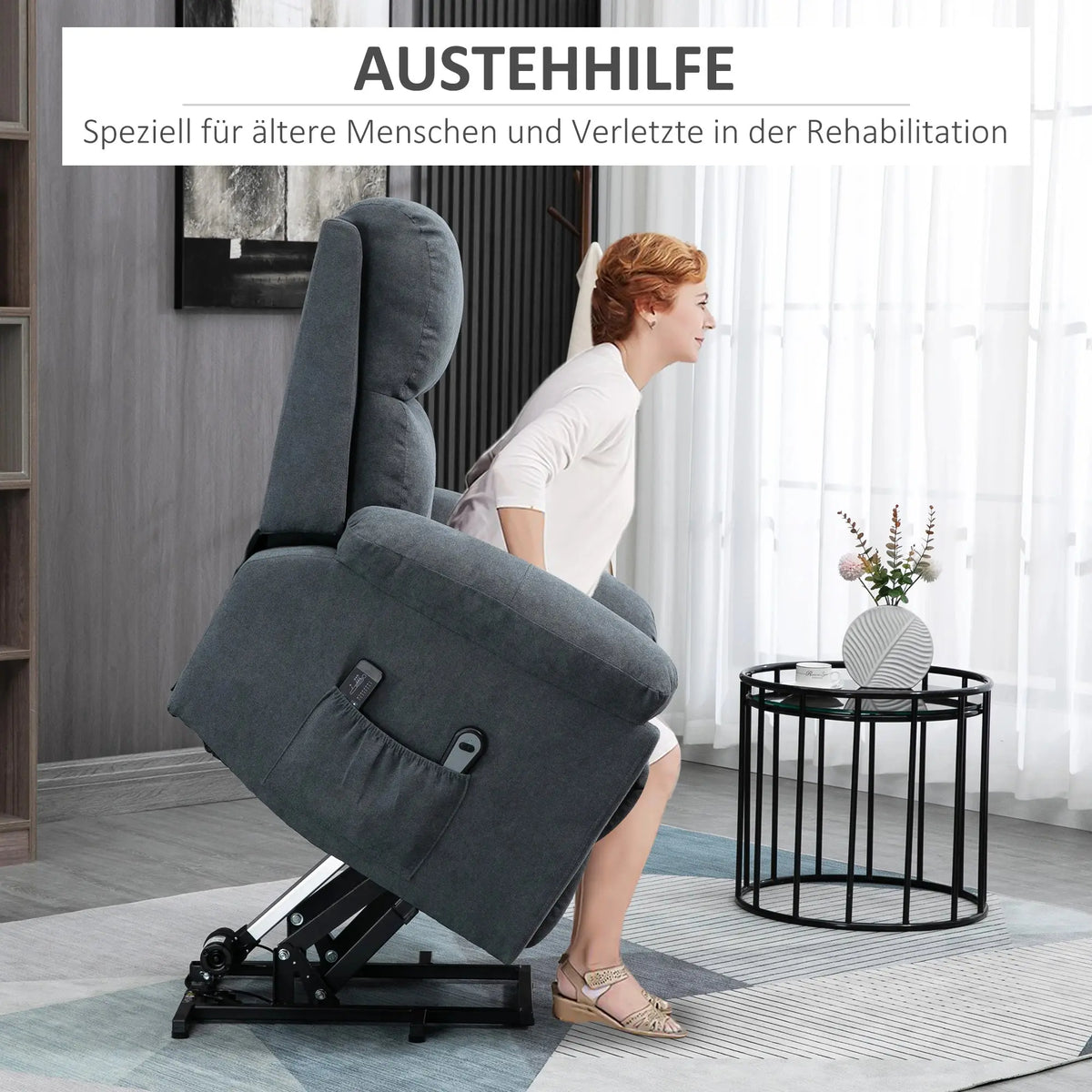 Aufstehsessel für Senioren  mit Massagefunktion | Medora | RehaComfort RehaComfort